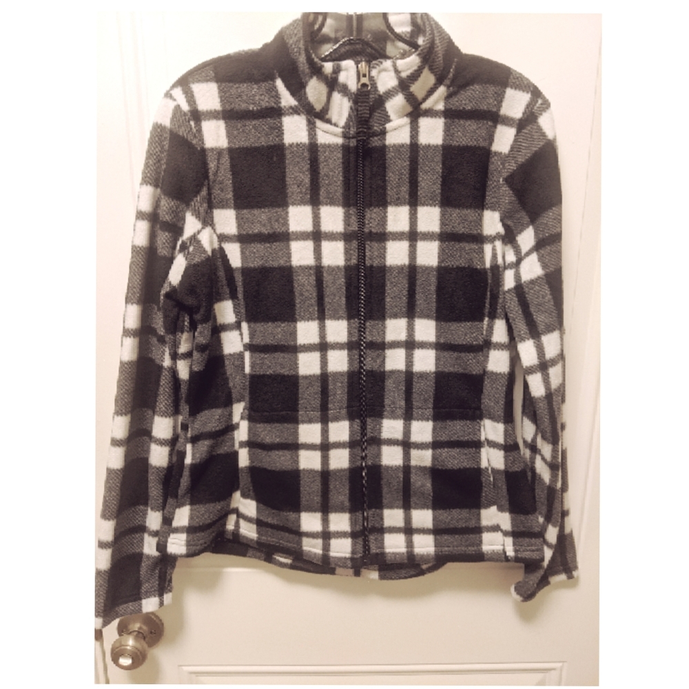 Buffalo plaid fleece
